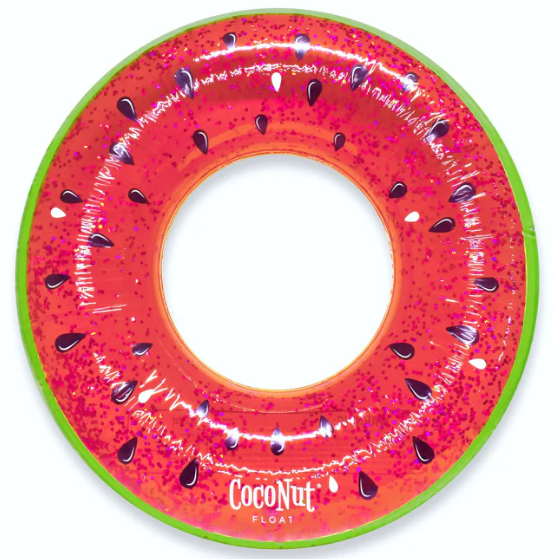 Juicy Watermelon Glitter Pool Float