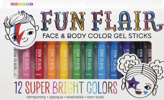 Face & Body Color Gel Sticks Fun Flair