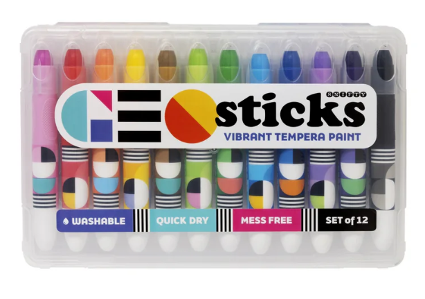 Geo Sticks Vibrant Tempera Paint