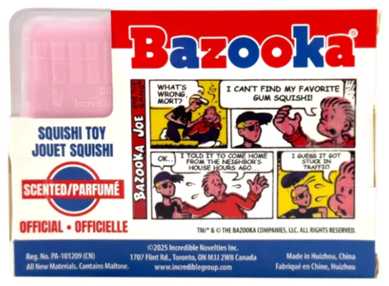 Bazooka Gum Scented Squishi