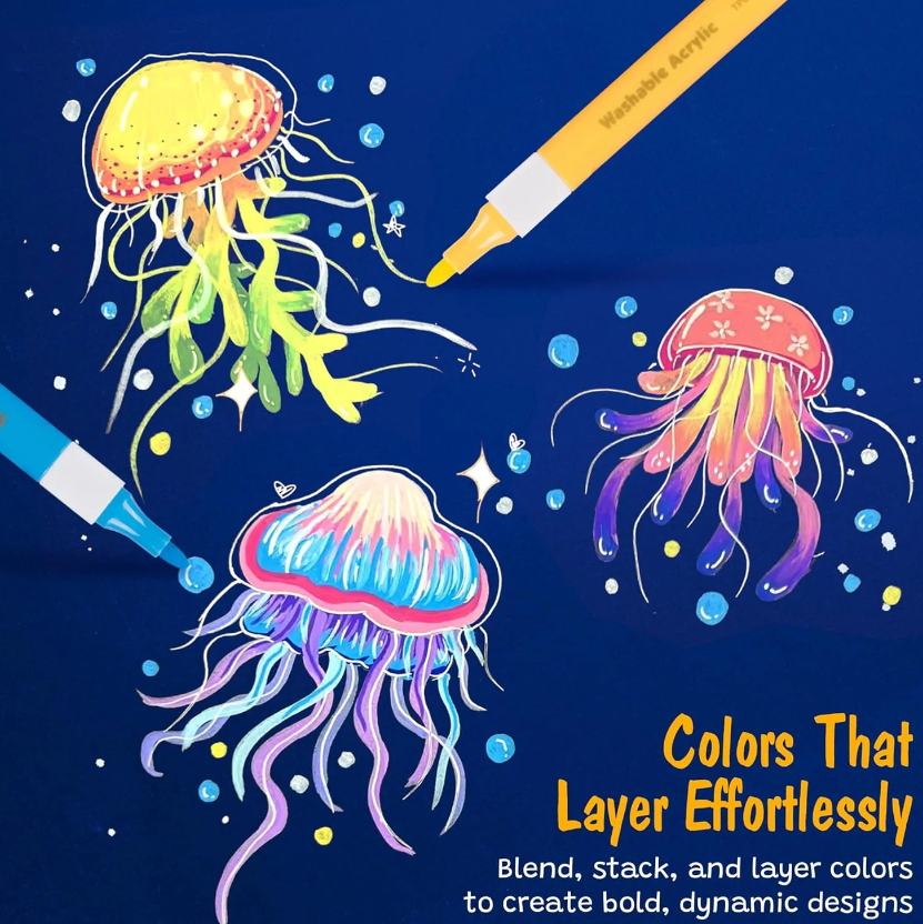 Washable Acrylic Markers Magic Stix