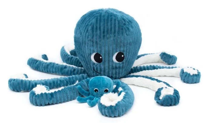 Blue Octopus Mom And Baby Les Ptipotos