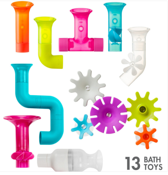 Boon Pipes Tubes Cogs Bath Toy Bundle