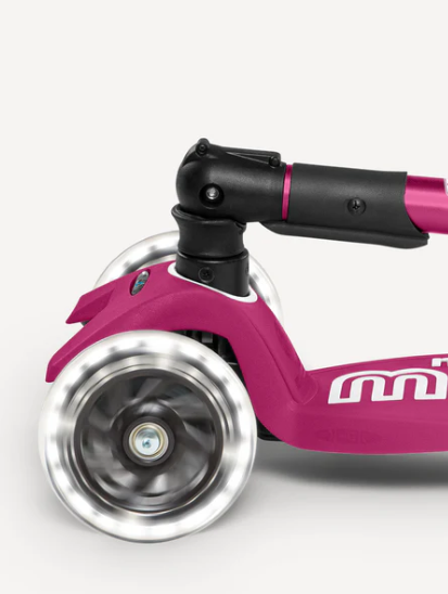 Maxi Foldable Led Berry Red Scooter