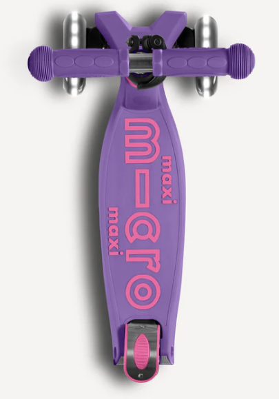 Maxi Led Foldable Purple Scooter