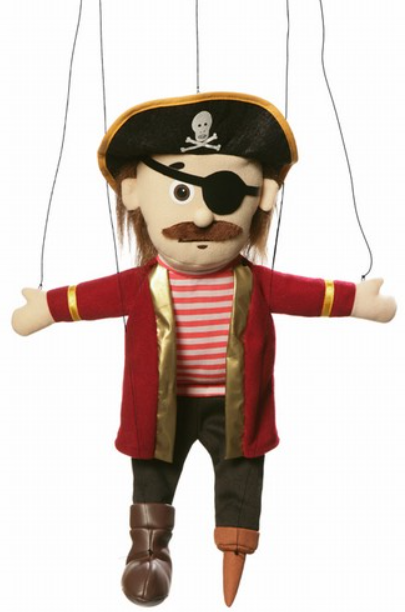 Silly Puppets Pirate Marionette 16"