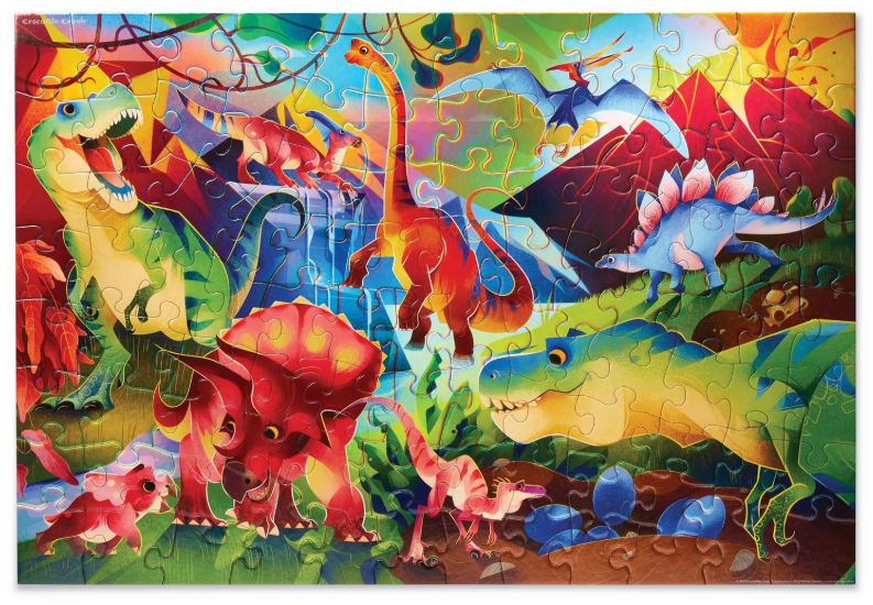 100 pc Dinosaur World Holographic Puzzle