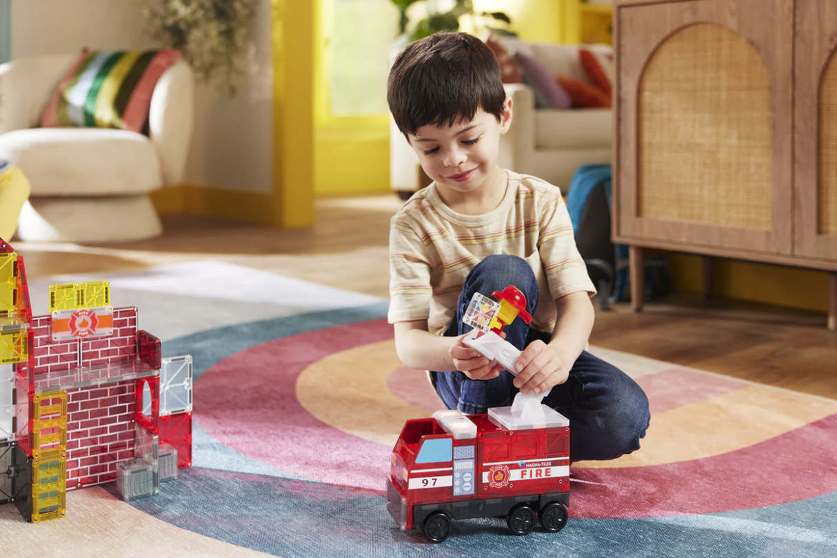 Magna-Tiles® Fire Station 50 piece set