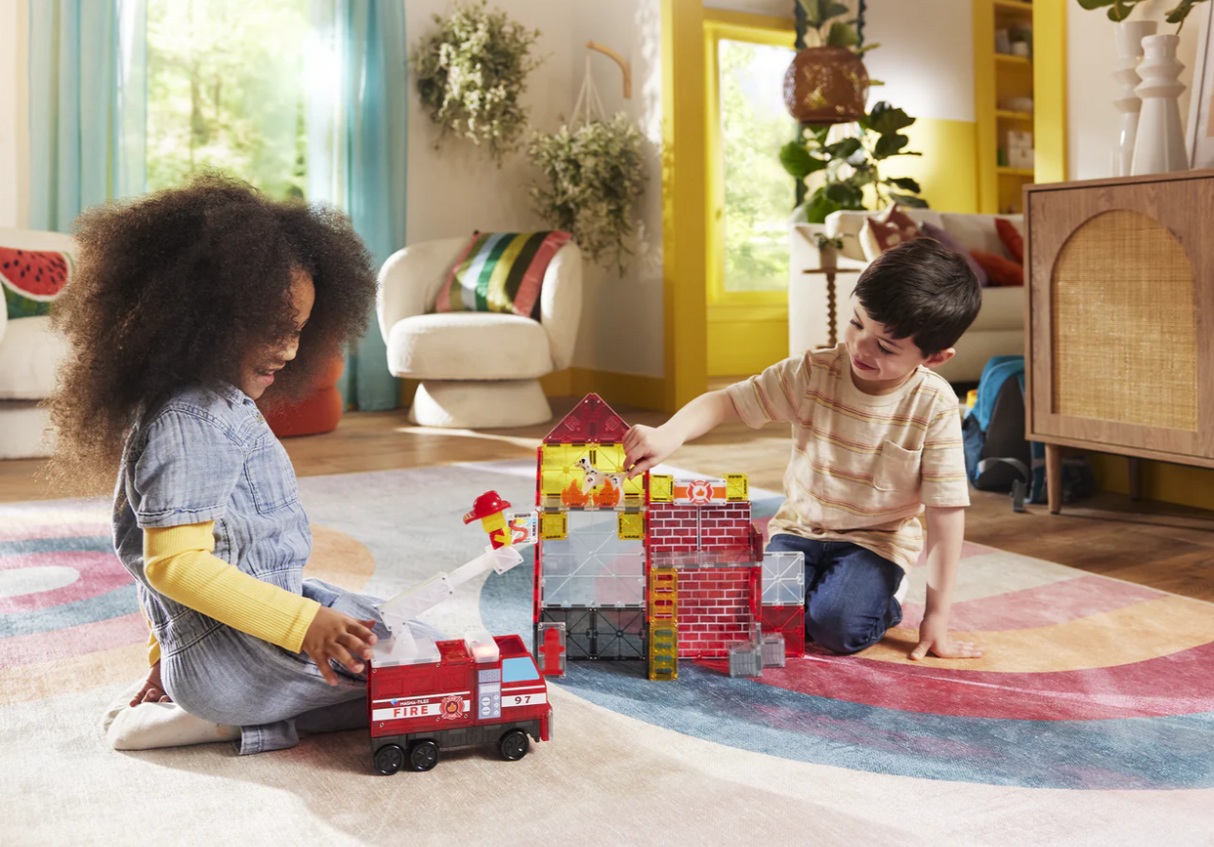 Magna-Tiles® Fire Station 50 piece set