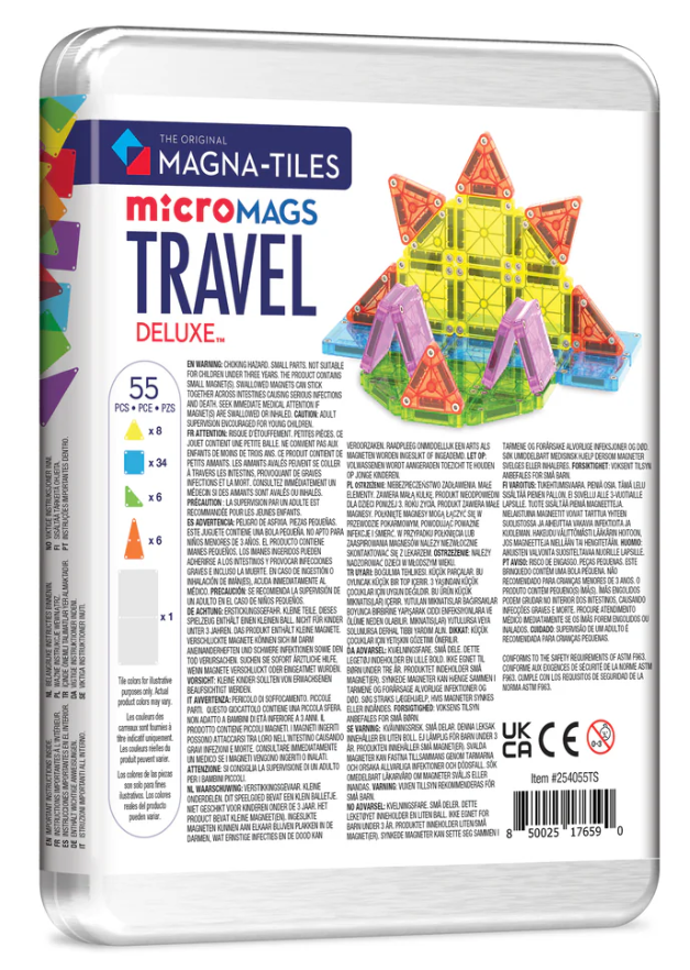 Magna-Tiles® Travel Deluxe 55 piece set