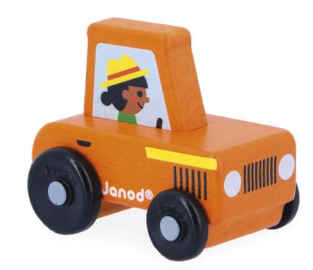 Orange Tractor Crossroads Countryside