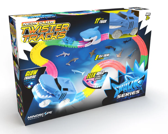 Shark Series Neon Glow Twister Tracks