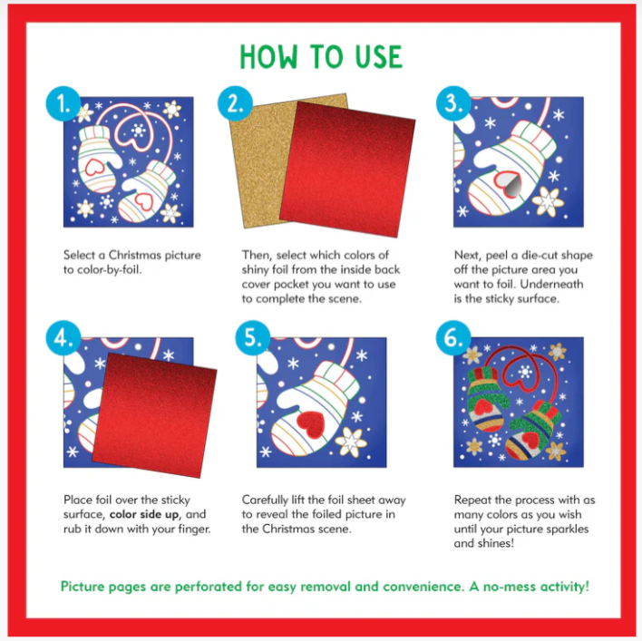 Christmas Color By Foil