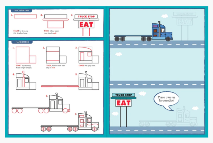 Cars Truck Trains Learn To Draw