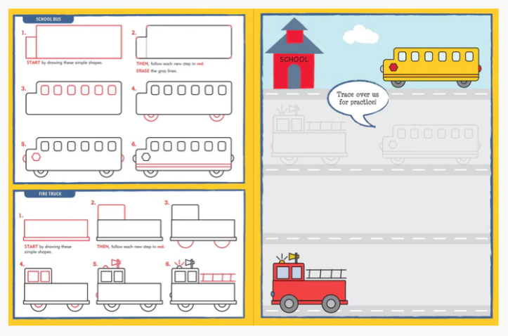 Cars Truck Trains Learn To Draw