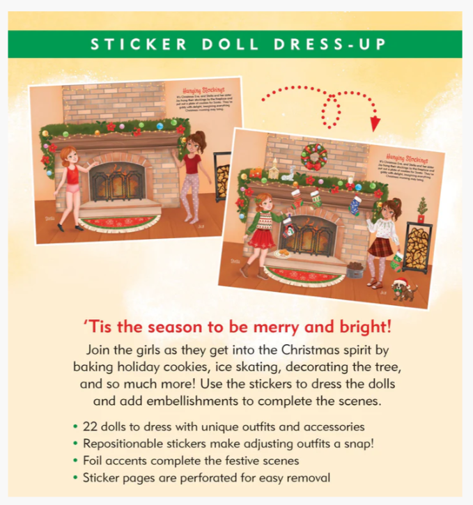 Christmas Sticker Doll Dress Up