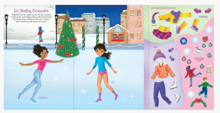 Christmas Sticker Doll Dress Up