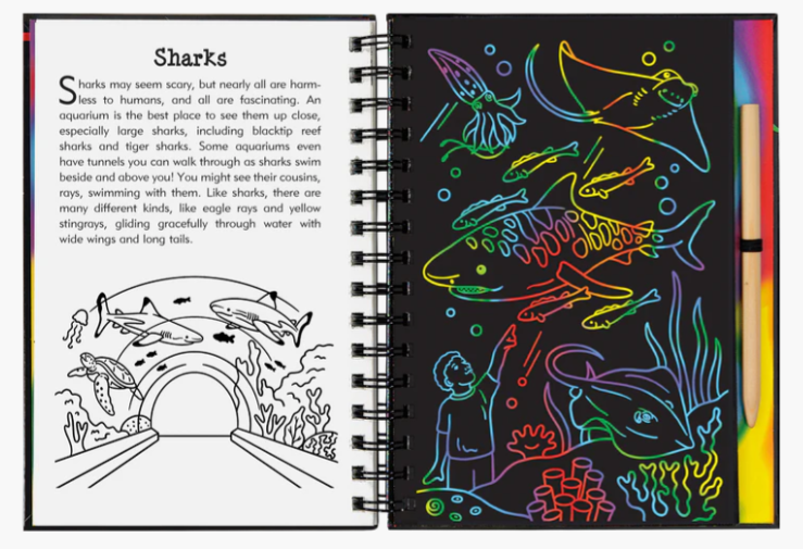 At The Aquarium Scratch Sketch