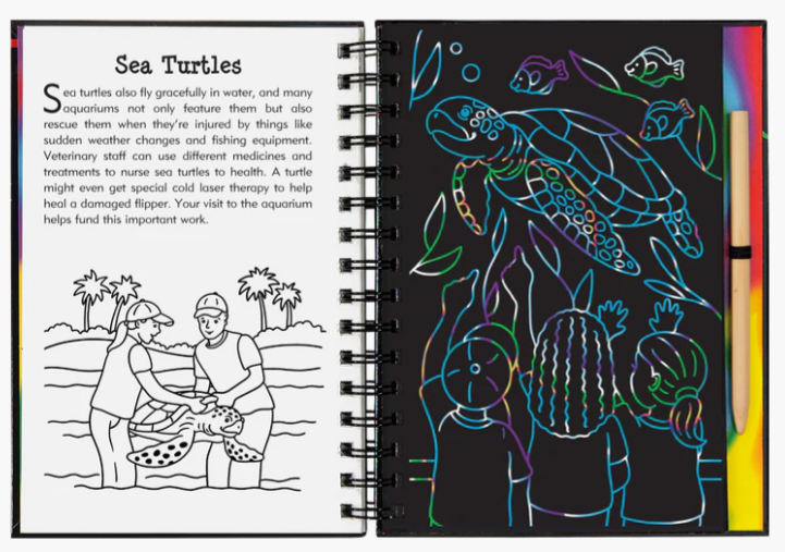 At The Aquarium Scratch Sketch