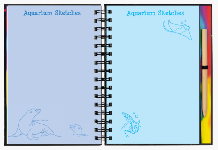 At The Aquarium Scratch Sketch