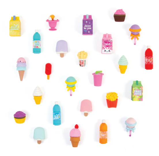 Snacks N Sweets Puzzle Eraser Set