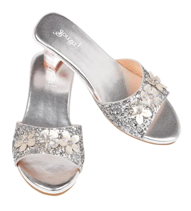 Mariona Silver Slipper Heel