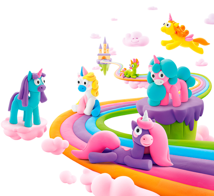 Hey Clay Rainbow Unicorns