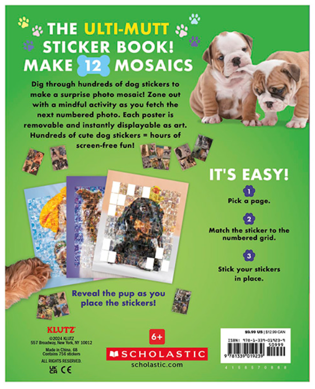 Dogs And Puppies Sticker Mosaic