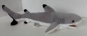 Black Tip Reef Shark Finger Puppet
