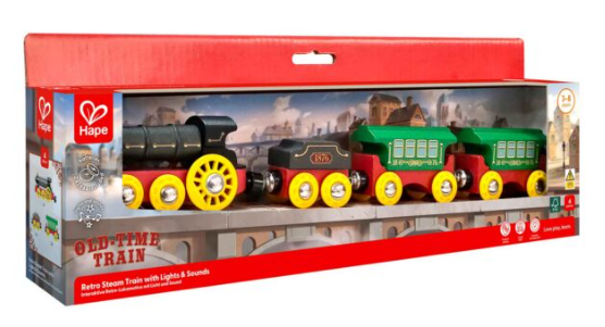 Retro Steam Train With Lights Sounds
