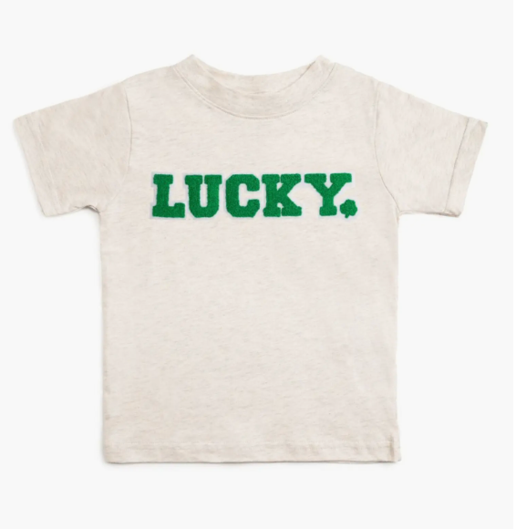 Lucky Varsity Patch St Patrick's Day Tee Size 18-24M