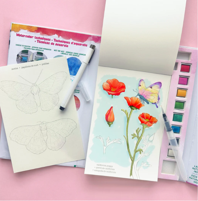 Flora Watercolor Journal