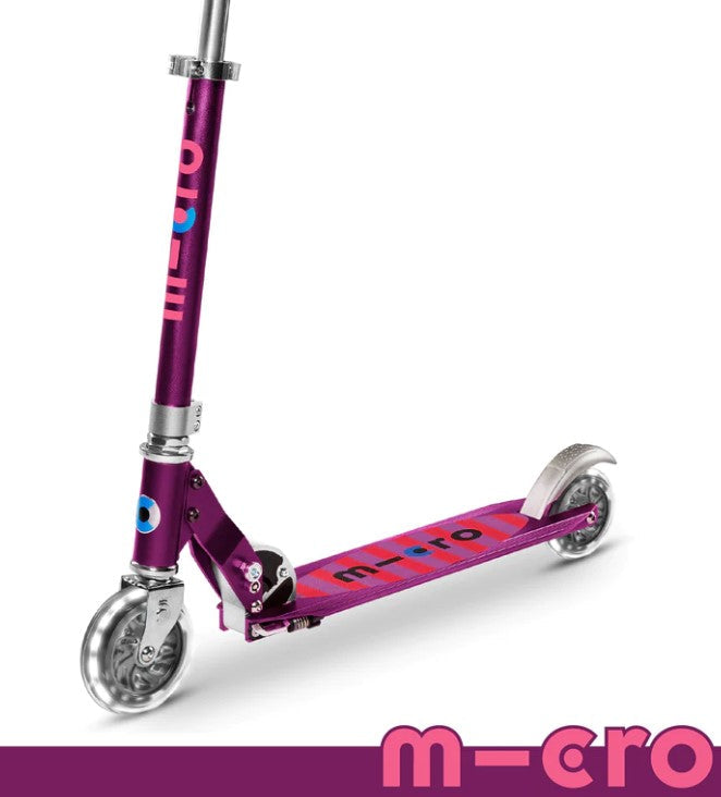 Sprite LED Purple Stripe Scooter