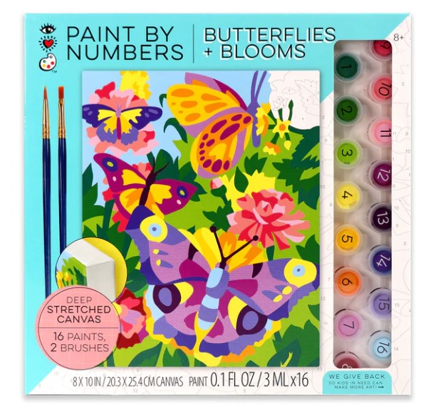 iHeartArt Paint by Number Butterflies and Blooms