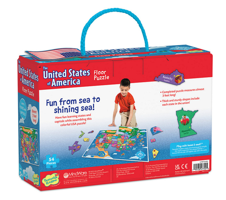 54 pc USA Floor Puzzle