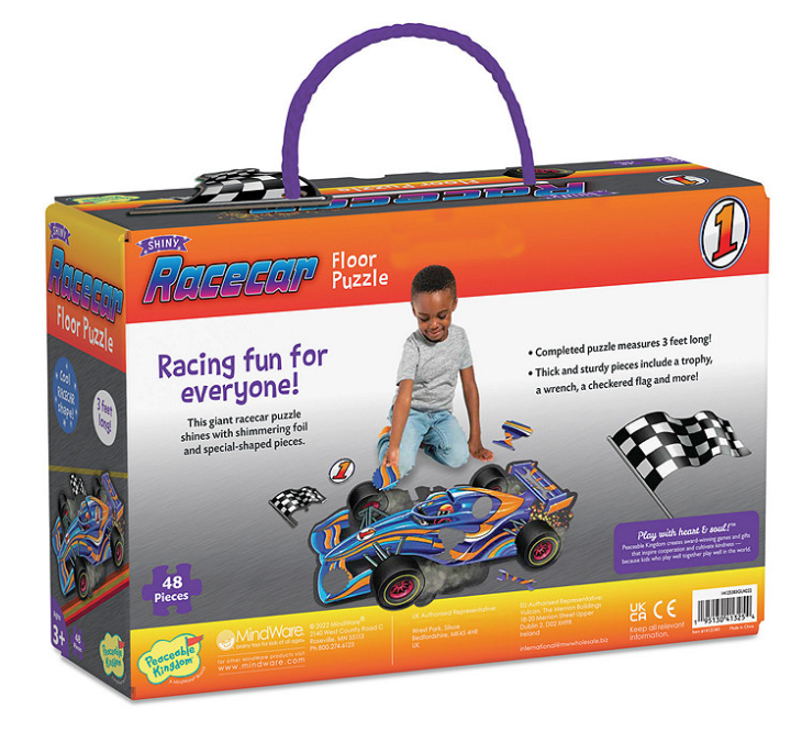 48 pc Racecar Floor Puzzle