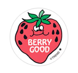 Scratch 'n Sniff Berry Good Strawberry Stickers