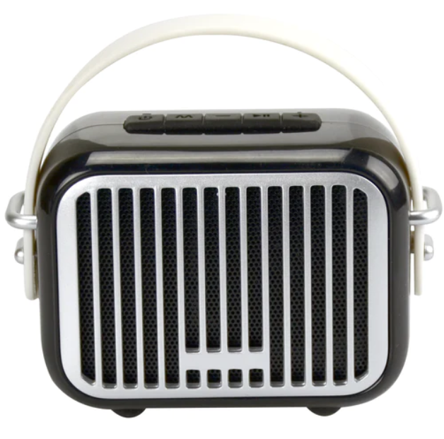 Retro Bluetooth Mini Speaker Black