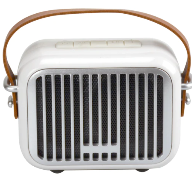 Retro Bluetooth Mini Speaker White