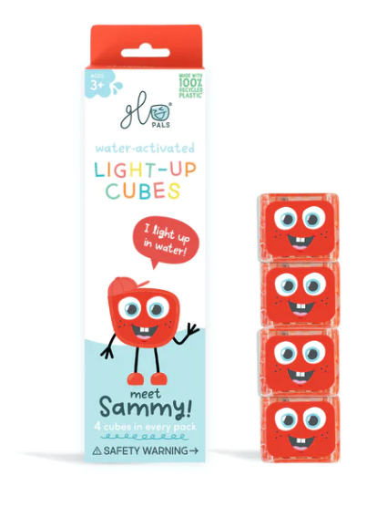 Glo Pals Sammy 4 Red Light-Up Cubes