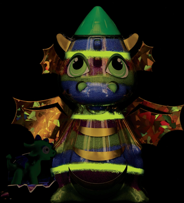 Glow Dragon Sand Art