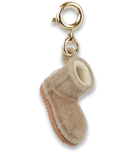 Gold Furry Bootie Charm