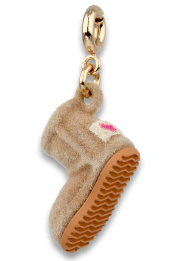 Gold Furry Bootie Charm