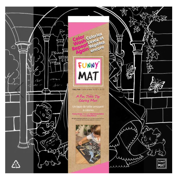 Funny Mat Fairytale Black