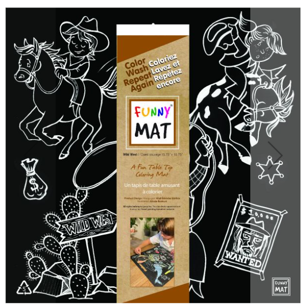 Funny Mat Wild West Black