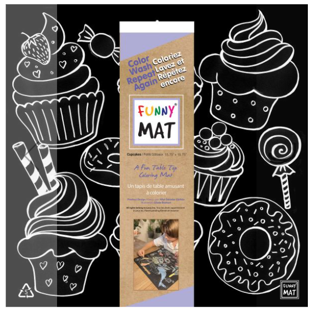 Funny Mat Cupcake Black
