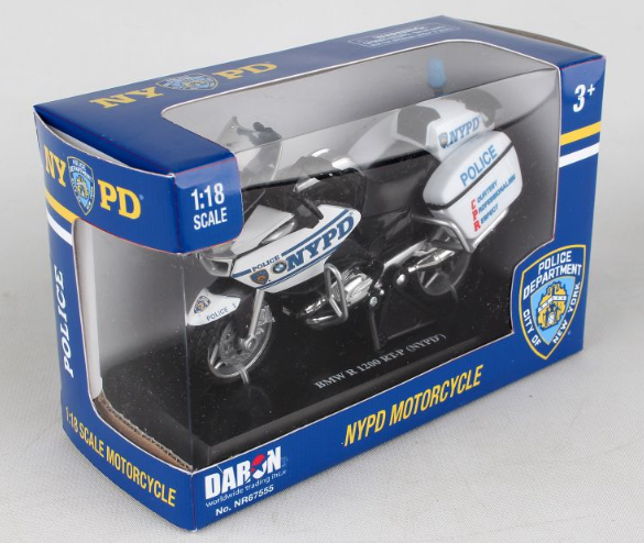 NYPD Motorcycle 1/18 Scale