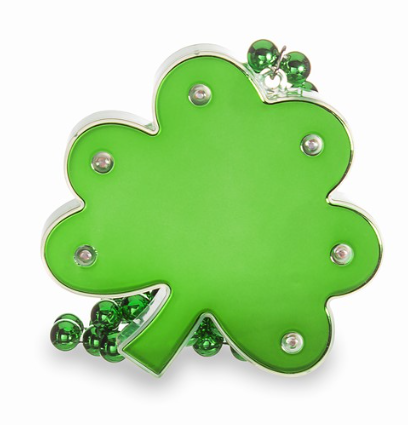 LED Shamrock Bead Necklace