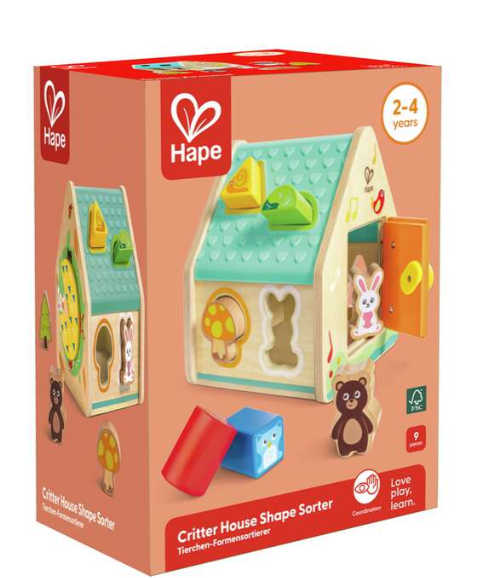 Critter House Shape Sorter