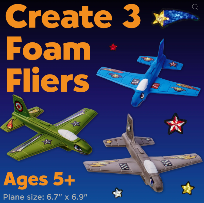 Glow Stunt Squadron Foam Fliers Kit